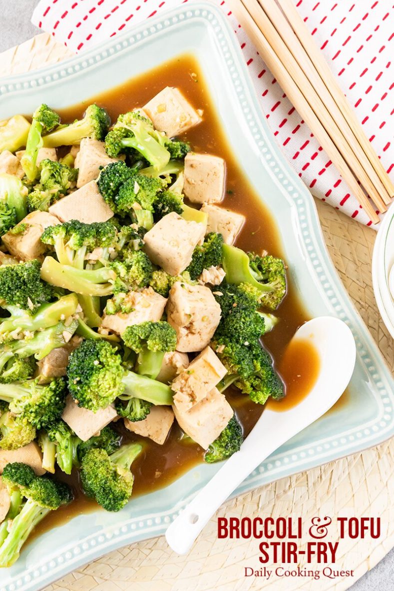 Broccoli and Tofu Stir-Fry.