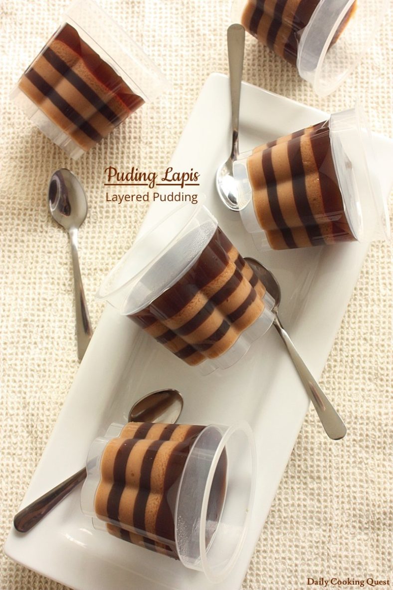 Puding Lapis - Layered Pudding