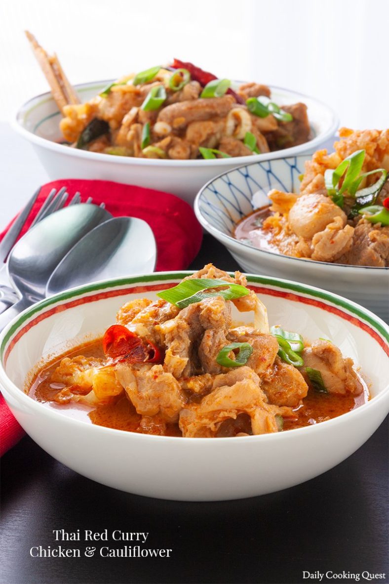 Thai Red Curry Chicken & Cauliflower