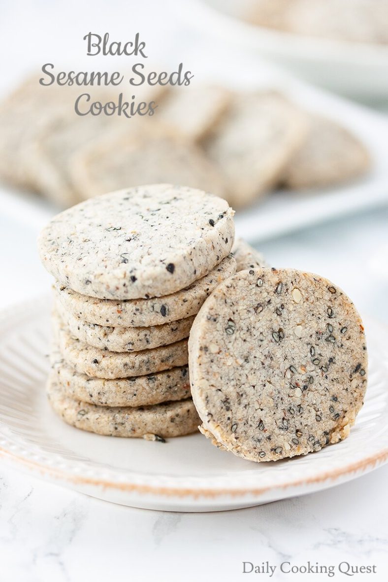 Black Sesame Seeds Cookies