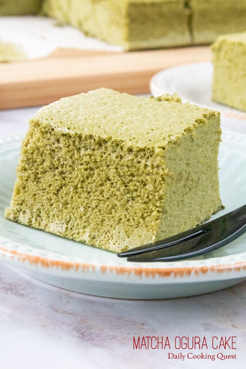 Matcha Ogura Cake.