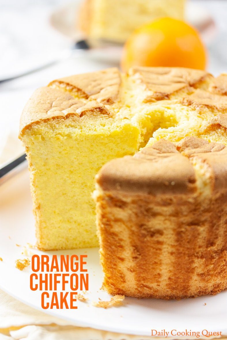 Orange Chiffon Cake - the ingredients and how to prepare the batter