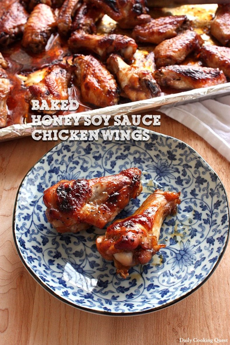 Baked Honey Soy Sauce Chicken Wings