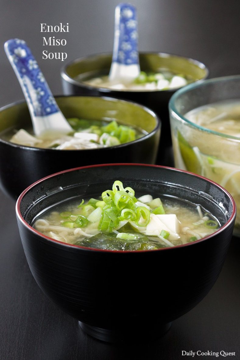 Enoki Miso Soup Ingredients