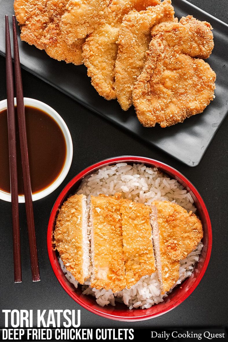 Tori Katsu - Deep Fried Chicken Cutlets